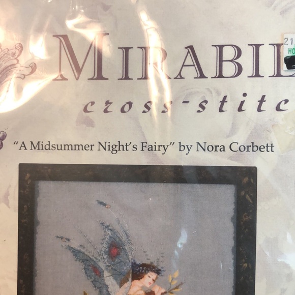NIP Mirabilia Cross Stitch Kit - A MIDSUMMER NIGHT'S FAIRY by Nora Corbett - Picture 2 of 5